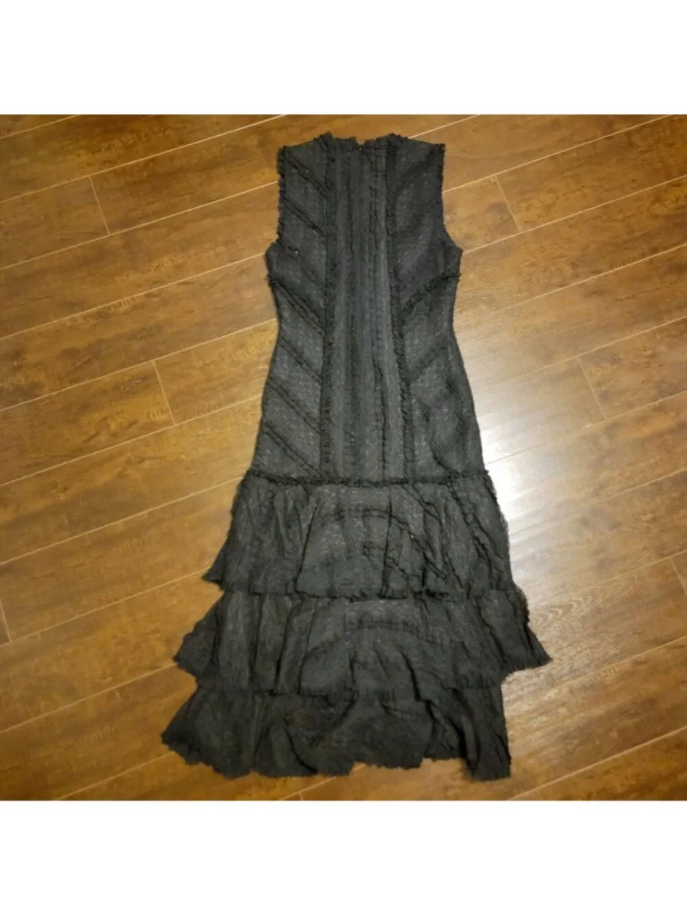 Cinq À Sept Maceio Lace Tiered Dress Formal Elegant Designer Black Tie Womens 12 - Picture 3 of 8